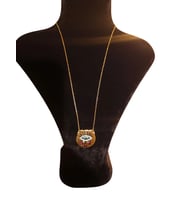 SLOWSHE – 14 K Gold Kaplama Üç Damla Göz VIP Kolye (Zincir Uzunluğu: 45 cm)