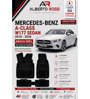 MERCEDES A SERİSİ W177 SEDAN 2018 - 2026 Araca Özel Kauçuk 3D Profesyonel Oto Paspası