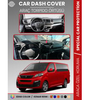 PEUGEOT TRAVELLER (2016-2023) Torpido Örtüsü Panel Koruma Torpido Koruma Tam Uyum Kaymaz Özel Kesim