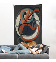 Auguste Herbin - Soyut Sanat Duvar Örtüsü-8098