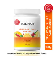 TheLifeCo Lemon Cayenne - Limonlu Acı Biberli İçecek Tozu 150 g