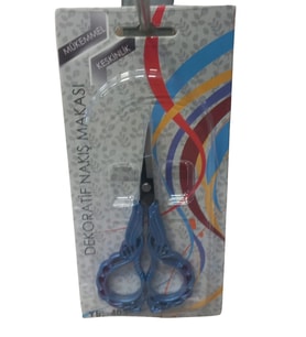 Nakış Makası Dekoratif Mavi Ybl-403 Model 16