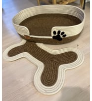 Sevimli Pati Dinlenme Alanı Kedi Ve Köpek Yatak Ve Matı (Kahverengi)