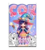 Çok Boya! Çıkartmalı Dev Boyama Kitabı-Sihir