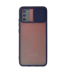 A03S Palm Buzlu Kamera Sürgülü - Lacivert