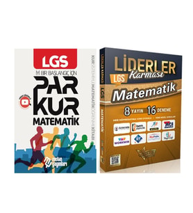 Metin 8. Sınıf LGS Parkur Matematik ve Liderler Matematik Denemeleri 8 Yayın 16 Deneme Seti 2 Kitap