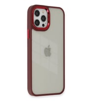Pilelistore   iPhone 12 Pro Max Kılıf Dora Kapak - Kırmızı