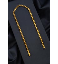 Hematit Doğal Taş Parlak Gold Yıldız Kesim 7mm Dizi [AA]