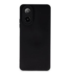 Oppo A38 Kılıf Nano İçi Kadife Silikon - Siyah