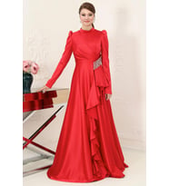 Nazende Abiye Kırmızı SN66