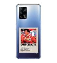 Oppo A74 Uyumlu Carlos Sainz Desenli Şeffaf Telefon Kılıfı