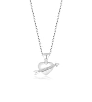 SWAROVSKİ TAŞLI  ZİRCONİA KALP 925 AYAR GÜMÜŞ KOLYE