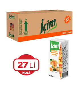 İcim Meyve Suyu Kayısı 200 Ml x 27 Adet