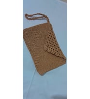 Kağıt İpten Portföy Çanta (Kahverengi)