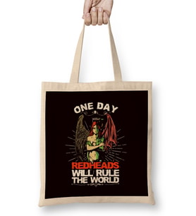 Gingers Will Rule World Redhead Angel Evil Ginger Irish Bez Çanta Uzun Saplı