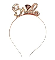 Taç BRİDE metal taşlı elmaslı elyazılı ROSEGOLD