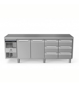Electrolux Professional Endüstriyel Soğuk Tezgah 2 Kapılı +6x1/3 Çekmeceli 590 Lt, -2+10°c, Aısı 304 EH4HBAACC