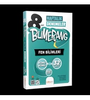 GÜNAY 8.SINIF BUMERANG FEN BİLİMLERİ 32 HAFTALIK DENEMELER