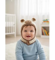 KİTTİ 25480-03 DÜĞMELİ BOYUNLUK TRİKO BERE (Ekru)