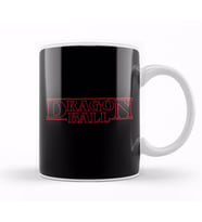 Dragon Ball Z Stranger Things Text Kupa Bardak Porselen