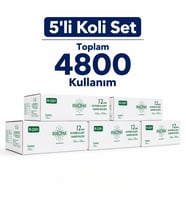 Rulopak Sensörlü Hijyenik Klozet Kapağı Rulosu 5’li Set (Toplam 4800 Kullanım) R-1314 Uyumlu