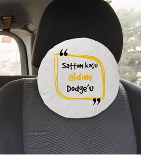 BK Gift Esprili Yuvarlak Araç Koltuk Yastığı-4