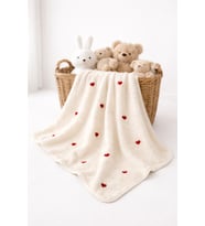 KALP NAKIŞLI WELSOFT 90*100 CM BEBEK BATTANİYESİ