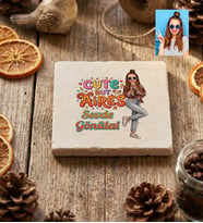Kişiye Özel Karikatürlü Cute But Aires Koç Burcu Bardak Altlığı Doğum Günü Hediyesi
