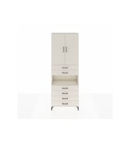 Arges Dolap 4 Raflı 6 Çekmeceli 2 Kapaklı 88x30x243 Aytaşı-Aytaşı