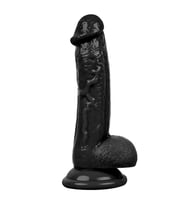 Censan 19CM Gerçekçi Siyah Dildo Yapay Penis