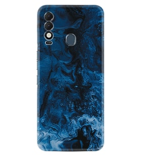 Tecno Spark 8T Kılıf Silikon Desen Özel Seri Blue Zigzag 1687