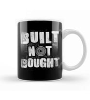 Funny Built Not Bought Weightlifting Gym Kupa Bardak Porselen