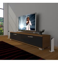 Decoraktiv Eko 140 Mdf Std Tv Ünitesi Tv Sehpası (Siyah - Ceviz)