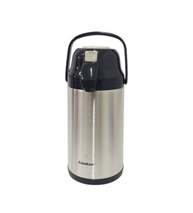 Cooker 3,5 Litre İnox Pompalı Çelik Termos CKR-2008 Siyah