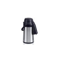 Cooker 3,5 Litre İnox Pompalı Çelik Termos CKR-2008 Siyah