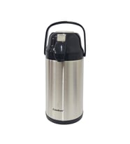 Cooker 3,5 Litre İnox Pompalı Çelik Termos CKR-2008 Siyah