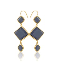 Kadir Jewellery 22 Ayar Altın Kaplama Kadın Sallantılı Küpe -El İşçiliği Ve Hipoalerjenik Küpe