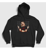 Presmono Unisex Siyah Here Miley Cyrus Kapüşonlu Sweatshirt 403747tt