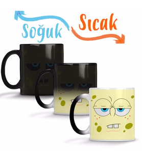 Sünger Bob Sihirli Kupa Bardak Porselen
