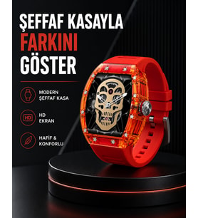Geniş Ekranlı Akıllı Saat Şık ve Modern Tasarım Yeni Nesil
