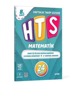 ARTIBİR YAYINLARI 8.SINIF HTS MATEMATİK HAFTALIK TAKİP SİSTEMİ 24 DENEME