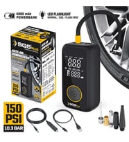SGS ŞARJLI HAVA KOMPRESÖRÜ DİJİTAL 12V 6.0 Ah (150 PSI) SGS5398