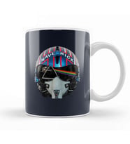 Dark Side Of The Maverick Helmet Top Gun Kupa Bardak Porselen