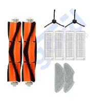 Xiaomi Mop 2 Pro (MJST1SHW) -Mop 2 Lite Uyumlu 2 Ana Fırça 2 Yan Fırça 4 Filtre 2 Mop PKT-iasgf0000387