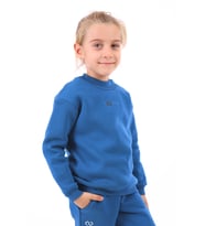 Toontoy Kız Çocuk Nakışlı Sweatshirt (Saks)