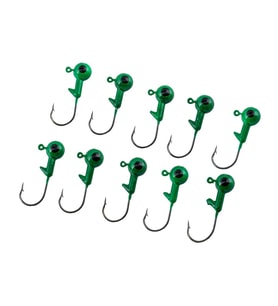 Jighead - Zoka - Kurşunlu Olta İğnesi - (XH-A 02) - Yeşil - 6 Gr - 10 Adet