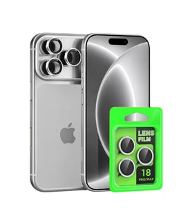 Uray store Apple iPhone 18 Pro Max Raze Metal Kamera Lens - Gümüş