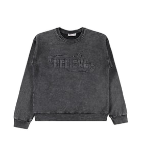 Civil Girls Believe Nakışlı 10-13 Yaş Sweatshirt - Gri