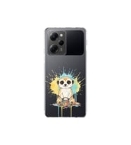 Poco X5 Pro ile Uyumlu Splash Mirket Tasarımlı Şeffaf Silikon Kılıf
