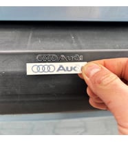 AUDİ Araba Logo Metal Sticker 4 Adet Oto Aksesuar Oto Sticker Çıkartma Silver
